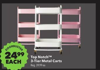 JOANN Top notch 3-tier metal carts offer
