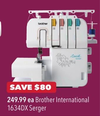 JOANN Brother international 1634dx serger offer