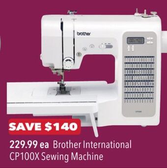 JOANN Brother international cp100x sewing machine offer