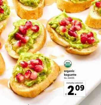 Lidl Organic baguette offer