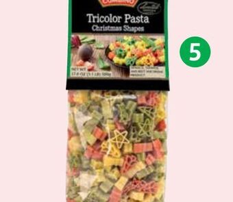Lidl Tricolor pasta, christmas shapes offer