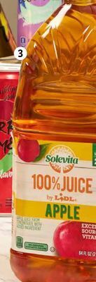 Lidl Solevita 100% apple juice offer