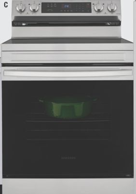 The Home Depot Samsung 6.3 cu. ft. stainless steel smart electric range offer