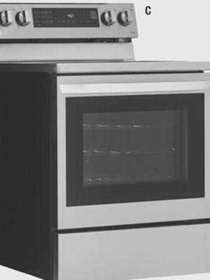 The Home Depot Lg 6.3 cu. ft. stainless steel electric convection range offer