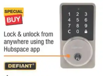 The Home Depot Smart satin nickel keypad & deadbolt offer