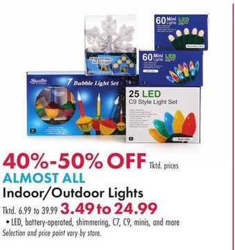 Boscov's All indoor/outdoor lights offer