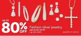 JC Penney Fashion Silver Jewelry offer
