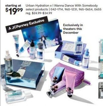 JC Penney Urban Hydration x I Wanna Dance with somebody offer