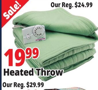 Ocean State Job Lot Heated throw offer