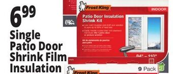Ocean State Job Lot Single patio door shrink film insulation offer