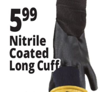 Ocean State Job Lot Nitrile coated long cuff offer