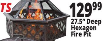Ocean State Job Lot 27.5" deep hexagon fire pit offer