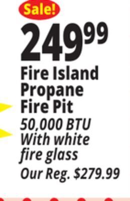 Ocean State Job Lot Fire island propane fire pit offer