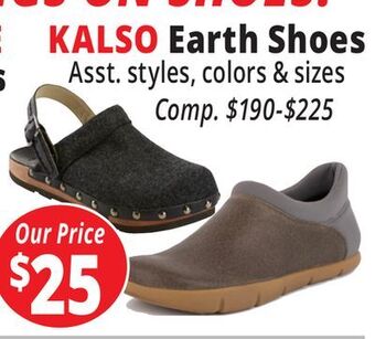 Ocean State Job Lot Kalso earth shoes offer