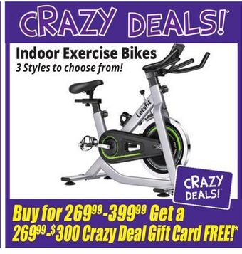 Ocean State Job Lot Indoor exercise bikes offer