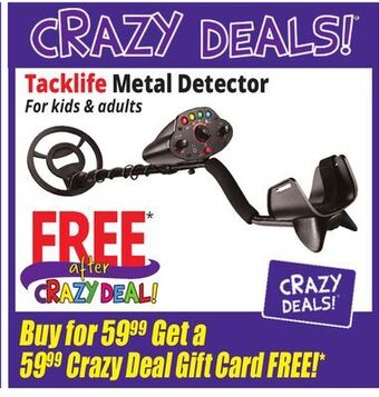 Ocean State Job Lot Tacklife metal detector offer