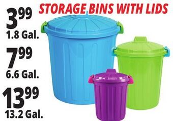 Ocean State Job Lot Storage bins with lids offer