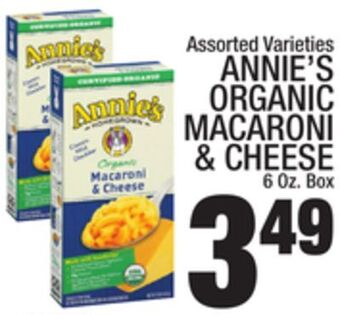 C Town Annie's organic macaroni & cheese offer