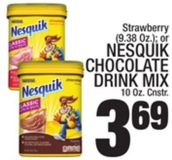 C Town Nesquik chocolate drink mix 10 oz. cnstr offer