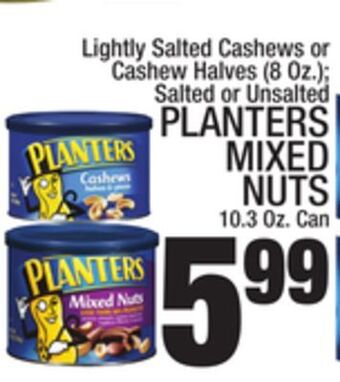 C Town Planters mixed nuts 10.3 oz. can offer