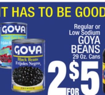 C Town Goya beans offer