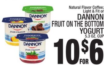 C Town Dannon fruit on the bottom yogurt offer