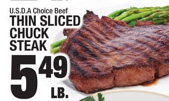 C Town Thin sliced chuck chuck steak offer