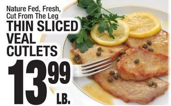 C Town Thin sliced veal veal cutlets offer