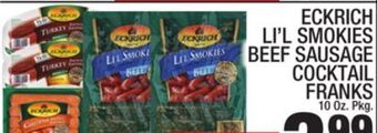 C Town Eckrich li'l smokies beef sausage sausage cocktail cocktail offer