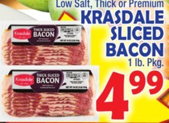 Bravo Supermarkets Krasdale sliced bacon offer