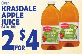 Bravo Supermarkets Krasdale apple juice offer