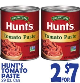 Bravo Supermarkets Hunt's tomato paste offer