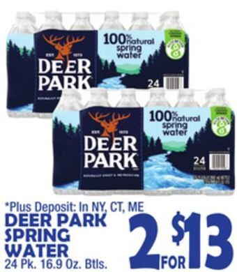 Bravo Supermarkets Deer park spring water offer