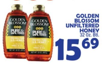Bravo Supermarkets Golden blossom unfiltered honey offer