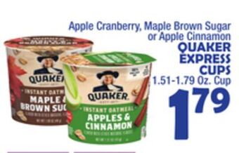 Bravo Supermarkets Quaker express cups offer