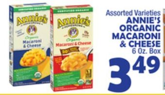Bravo Supermarkets Annie's organic macaroni & cheese offer