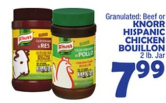 Bravo Supermarkets Knorr hispanic chicken bouillon offer