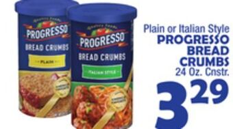 Bravo Supermarkets Progresso bread crumbs offer