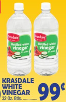 Bravo Supermarkets Krasdale white vinegar offer
