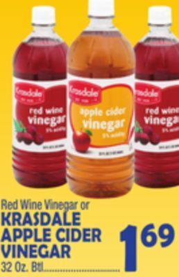 Bravo Supermarkets Krasdale apple cider vinegar offer