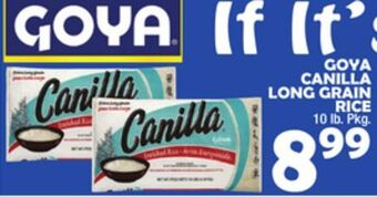 Bravo Supermarkets Canilla long grain rice offer