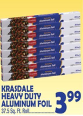 Bravo Supermarkets Krasdale heavy duty aluminum foil offer