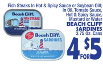 Bravo Supermarkets Beach cliff sardines offer