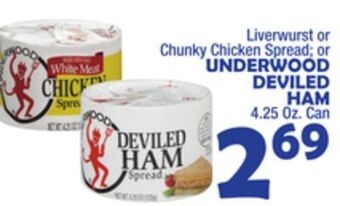 Bravo Supermarkets Underwood deviled ham offer