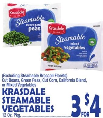 Bravo Supermarkets Krasdale steamable vegetables offer