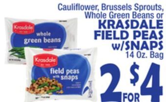 Bravo Supermarkets Krasdale field peas w/snaps offer