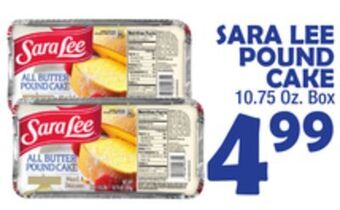 Bravo Supermarkets Sara lee pound cake offer