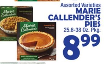 Bravo Supermarkets Marie callender's pies offer