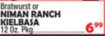 Bravo Supermarkets Niman ranch kielbasa offer