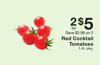 Fairway Store Market Red cocktail tomatoes offer